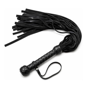 Fouet en cuir professionnel, cuir véritable durable, prise en main solide, design flexible, parfait pour l'entraînement et les activités de plein air - Product Image 1