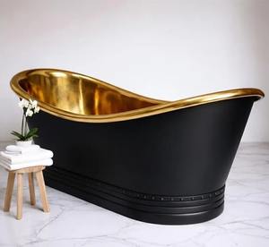 Bañera de Cobre Negro de Primera Calidad, Bañera Independiente de Diseño para Baños Modernos y Durabilidad a Largo Plazo - Product Image 5