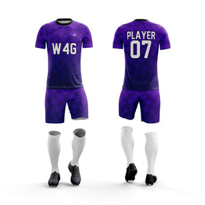 Wholesale Custom Heat Transfer Printed Adult Men's <b>Soccer</b> Jersey Shorts Set 100% Polyester Moisture Wicking Breathable Uniform - Product Image 6