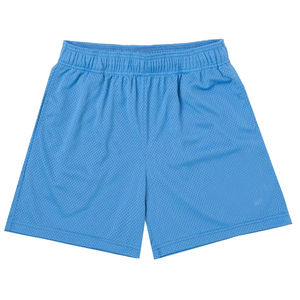 กางเกงขาสั้นตาข่ายผู้ชายขายส่ง กางเกงขาสั้นผ้าแคนวาสแห้งเร็วสำหรับฤดูร้อน สไตล์ฮิปฮอป ระบายอากาศได้ดี กางเกงกีฬา โพลีเอสเตอร์ 100% เอวกลาง ด้านหน้า - Product Image 4