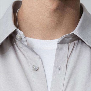 Polo à manches longues en soie glacée de luxe sur mesure, grande taille, à séchage rapide pour hommes - Product Image 2