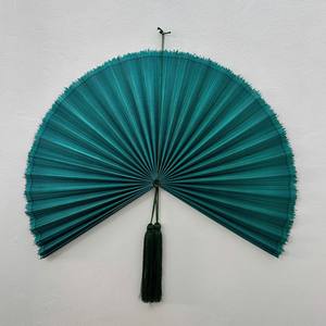 Abanico de Pared de Bambú Verde Tejido a Mano, Decoración Natural Colgante para Sala de Estar, Dormitorio, Decoración Bohemia para el Hogar, Decoración Bohemia para Sobre la Cama - Product Image 3