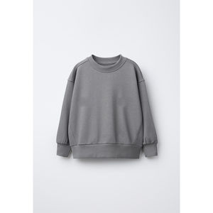 2026 En gros Ensemble de survêtement oversize vierge en polyester, comprenant un sweat à capuche zippé à quart et un pantalon de survêtement, pour l'hiver, style décontracté, deux pièces - Product Image 2