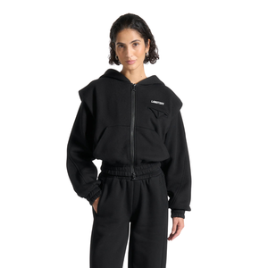 Conjunto Deportivo de Dos Piezas para Mujer con Sudadera con Cremallera Completa y Pantalones Anchos de Cintura Elástica, Corte Holgado, Bolsillos Laterales, Venta al Por Mayor, Personalizado OEM - Product Image 3