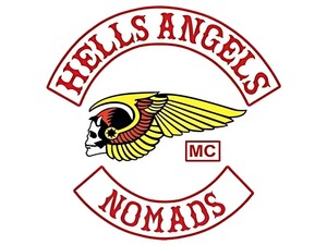 Set de Parches para Motociclistas Hells Angels Nomads MC – Parche Trasero de Calavera Alada - Product Image 4