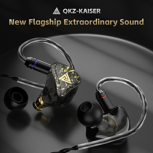 Auriculares QKZ <span class=keywords><strong>KAISER</strong></span> de Resina Impresa en 3D con Cavidad, Driver Dinámico de Doble Cavidad de 10mm, HiFi, Cable Reemplazable de 3.5mm, Impresión por Transferencia de Agua - Product Image 6