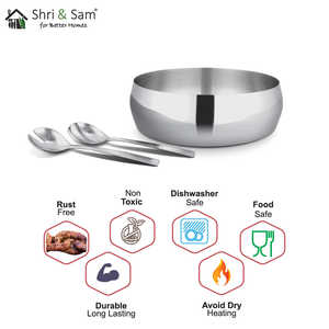 Ensemble de 3 bols à salade en acier inoxydable Majestic - Product Image 3