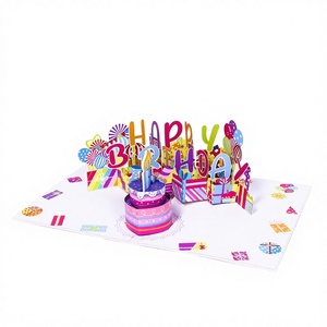 OEM ODM 3D Pop Up Birthday Greeting Card Factory Direct Custom Paper Craft Card Manufacturer Bulk Wholesale Supply - Product Image 1