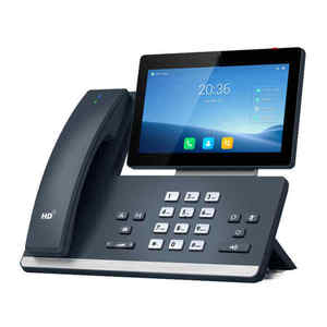 โทรศัพท์ไอพีแบบติดผนัง SIP-T58W Pro Wi-Fi Network Capacitive สีเทาคลาสสิก แบบมีสายและไร้สาย - Product Image 3