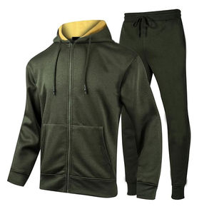 Conjunto Deportivo Personalizado al por Mayor: Sudadera con Capucha y Cremallera Completa, Pantalón Jogger, Capucha en Contraste, Ropa Deportiva Casual - Product Image 4