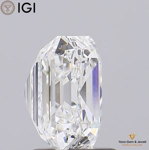 Excellent diamant de laboratoire CVD de 2,50 carats, taille Asscher, couleur F, clarté VVS2, avec certificat IGI, pour créer vos bijoux de rêve - Product Image 3