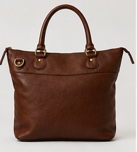 Sac fourre-tout tendance en cuir véritable pour femme Gravs, sac à bandoulière avec poignée supérieure, grande capacité, fermeture éclair amovible, doublure en polyester - Product Image 1