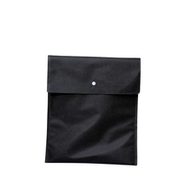 Pochette jetable longue en tissu non tissé, écologique et durable, avec fermeture à bouton, imprimée en sérigraphie, taille personnalisée