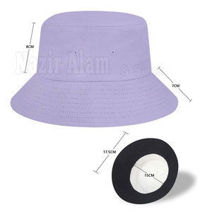 Bucket <b>Hat</b> Outdoor Sun Protection Wide Brim Cotton Breathable Summer Fishing Hiking Beach Travel Casual Adjustable - Product Image 4