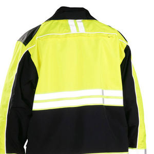 Reflective Safety <b>Jacket</b> Hi Visibility Polyester Breathable Industrial Workwear for Construction Road <b>Workers</b> Protective OEM - Product Image 3