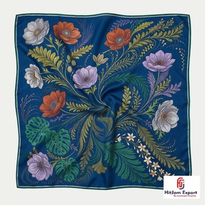 Custom Printed Womens Square <b>Scarf</b> Lightweight Soft Fabric Fashion Accessories OEM ODM Manufacturer Madeira Custom Fabric - Product Image 6
