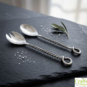 Cuillère à salade en acier inoxydable, fourchette à pâtes, fourchette à salade, cuillère de service, serveur à salade - Product Image 5