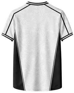 Camiseta Deportiva Personalizada para Hombre, Blanca y Negra, de Manga Corta, Cuello en V, Transpirable, de Secado Rápido, para Entrenamiento Atlético, Gimnasio, Running - Product Image 2