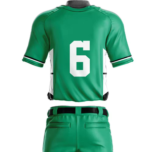 Ensemble de maillots de baseball d'été personnalisables 100% polyester, respirant, séchage rapide, uniforme avec logo et numéro d'équipe imprimés - Product Image 2