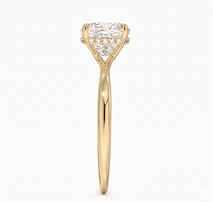 Anillo de Compromiso con Diamante Corte Cojín para Mujer, Clásico, Diamantes Cultivados en Laboratorio - Product Image 3