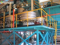 Nouvel équipement de tamis vibrant circulaire à double étage pour le traitement de l'huile de palme, capacité de 1000 kg/h