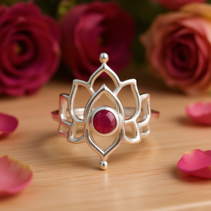 Bague de mode en agate rubis - 2,6 grammes - Product Image 3