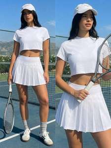 Custom Logo Blank Cropped T-Shirt Solid Tee Short Sleeve Training Activewear Women's Shirts Minimalist Basic Streetwear <b>Top</b> ODM - Product Image 5