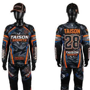 Camiseta de Paintball para Mujer, Poliéster Premium Transpirable de Secado Rápido, Diseño de Paneles Geométricos en Verde y Negro, Logotipo Personalizado por Sublimación - Product Image 2