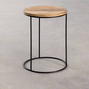 Vandana Terra Merino <b>Round</b> <b>side</b> <b>table</b> Ø30 cm in Tannam mango wood - Product Image 2