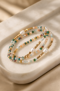 Bohemian <b>Beaded</b> <b>Bracelet</b> For Women Daily Wear Wedding Gifting Adjustable New Arrival Ethnic Wristband Fashion Jewelry Accessory - Product Image 1