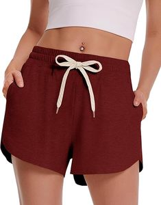 Shorts de sport d'été pour femmes, taille haute, confortables, pour l'entraînement, la gym, la course à pied, le yoga, avec taille élastique - Product Image 3