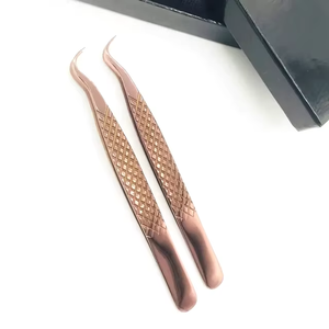 แหนบต่อขนตา CLASTY INSTRUMENTS 2 ชิ้น สีโรสโกลด์ ป้องกันแม่เหล็ก ป้องกันไฟฟ้าสถิตย์ ปลายเรียบ ทำจากสแตนเลสสตีล - Product Image 2