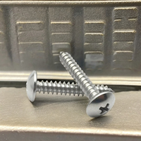 Vis autoperceuses à tête cylindrique cruciforme en acier C1022, oxyde noir, pour terrasses en bois, M2.5-M7, fabriquées au Vietnam