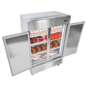 Congelatore Commerciale in Acciaio Inox Larghezza 32,2 Pollici con Porta Singola 43,2 Piedi Cubi Scongelamento Automatico Congelatore Verticale per Hotel - Product Image 1