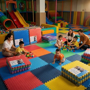 EVA Foam Safety <b>Floor</b> <b>Mat</b> 60x60cm X 10mm <b>Interlocking</b> Soft Educational Toy Play <b>Mat</b> for Kindergarten Children Areas Picnic - Product Image 6
