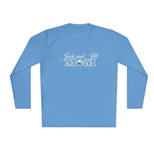 เสื้อยืดแขนยาวสำหรับออกกำลังกาย แจ็คแอนด์จิล มัม ยูนิเซ็กซ์ แห้งเร็ว คอกลม สวมใส่สบาย เหมาะสำหรับเล่นกีฬาและฝึกซ้อม รับผลิตเสื้อผ้าขายส่งตามสั่ง - Product Image 1