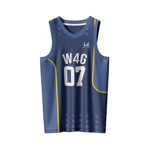 Custom V Neck Personalized Printed 100% Polyester Breathable Moisture Wicking Sleeveless Men's Basketball Club Uniforms Set - Product Image 3