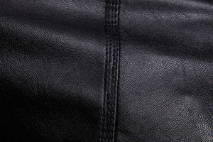 Men's Black PU Leather <b>Jacket</b> Stand Collar Zipper Closure Moto Biker Style <b>Slim</b> <b>Fit</b> Autumn Solid Color Regular Sleeve - Product Image 3