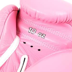 Guantes de boxeo de cuero genuino con cordones, guantes de kickboxing profesionales de alta calidad, guantes de sparring CP-BG-64 - Product Image 3