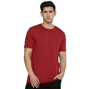 Camiseta de Cuello Redondo de Manga Corta Personalizable de Moda Transpirable al por Mayor, Camiseta de Cuello Redondo Lisa para Hombre de Marca Privada - Product Image 2