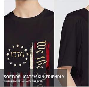 Camisetas Gráficas para Hombre, Manga Corta, 100% Algodón, Personalizables con Letras, de Secado Rápido - Product Image 4