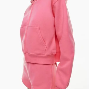 Ensemble de survêtement homme streetwear hiver personnalisé 2 pièces en polaire double couche 480g, effet délavé, avec capuche, poignets et ourlet côtelés - Product Image 6