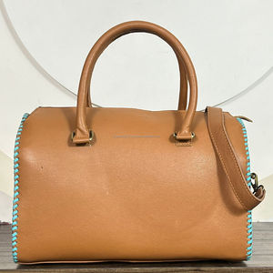Bolsa de Viaje de Cuero Vacuno Genuino, Diseño Cactus Sunset, Grande y Moderna, Tipo Duffel, para Fin de Semana, Unisex - Product Image 5