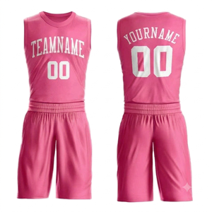 Ensemble short et maillot de basket-ball personnalisé pour équipes, uniforme de basket-ball imprimé sur mesure pour entraînements et clubs, vêtements de basket-ball légers et élégants - Product Image 1