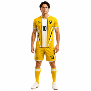 Conjunto de Uniforme de Fútbol Personalizado Premium para Hombre, Camiseta y Pantalones Cortos, Transpirable, Sublimado, Ropa Deportiva para Equipo, Entrenamiento y Partido - Product Image 2