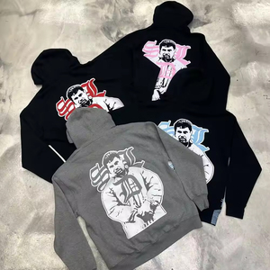 Sudadera con Capucha SDL Extra Grande para Hombre, 100% Algodón, Estilo Urbano de Alta Calidad, Estampado Serigrafiado, Lavado con Efecto Desgastado por el Sol, Sudadera con Capucha SDL para Hombre - Product Image 2