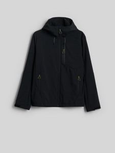 Veste softshell à capuche personnalisée pour homme, décontractée, entièrement zippée, résistante à l'eau et au vent, avec poches utilitaires, légère, pour l'extérieur - Product Image 6