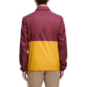 Custom Polyester Windbreaker Stand Collar Hooded Elastic Cuffs Side Pockets Lightweight Outerwear Men's Coach Jackets For Sale - Product Image 3