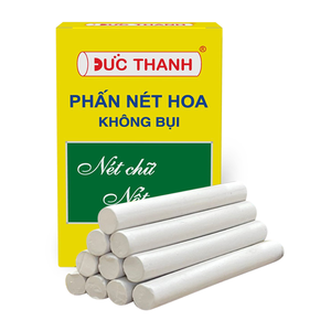Duc Thanh White <b>Chalk</b> 12pcs Dustless Bright White <b>Chalk</b> for Office Stationery School Supplies - Product Image 2