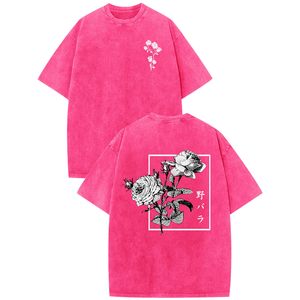 เสื้อยืดพิมพ์ลายวินเทจฟอกสี ผู้ชาย ผ้าฝ้ายทรงโอเวอร์ไซส์ แฟชั่น รับผลิตแบบ OEM ODM เสื้อยืดพิมพ์ลาย DTG คุณภาพพรีเมียม มีจำหน่าย - Product Image 1
